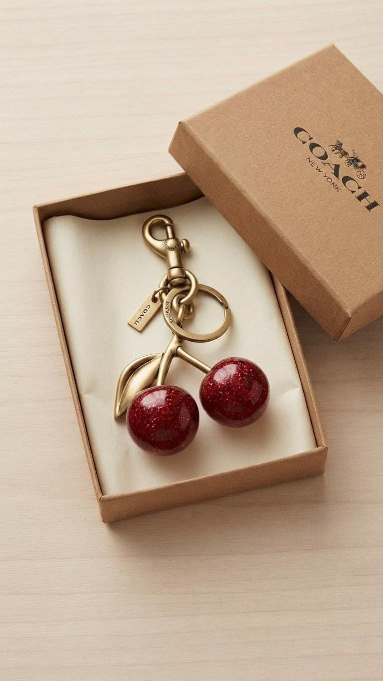 Coach cherry charm