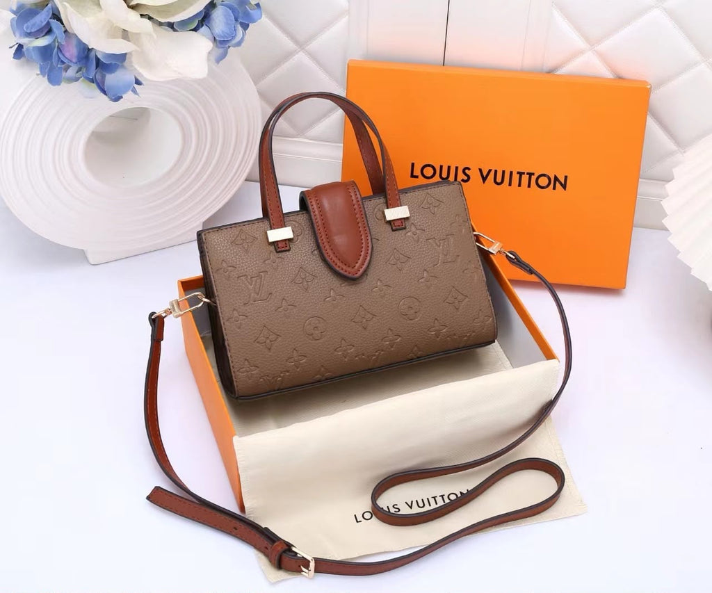 Louis Vuitton–style Monogram mini tote