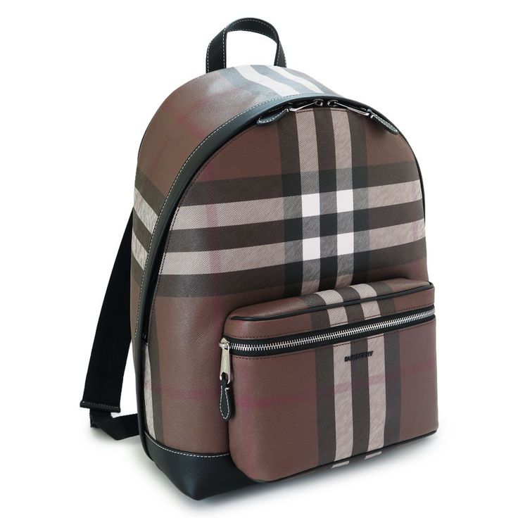 Burberry dark brown check backpack