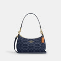 Coach "denim teri" shoulder bag