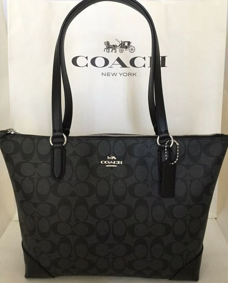 coach large city tote bag